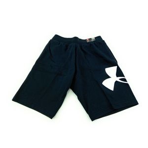 Under Armour Men's Rival Logo Black Fleece Shorts
